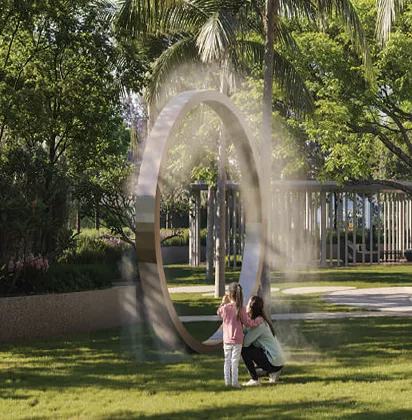 Indiabulls Estate & Club Amenities - Metal Ring Water